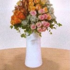 SIx Color Rose In Tall Vase